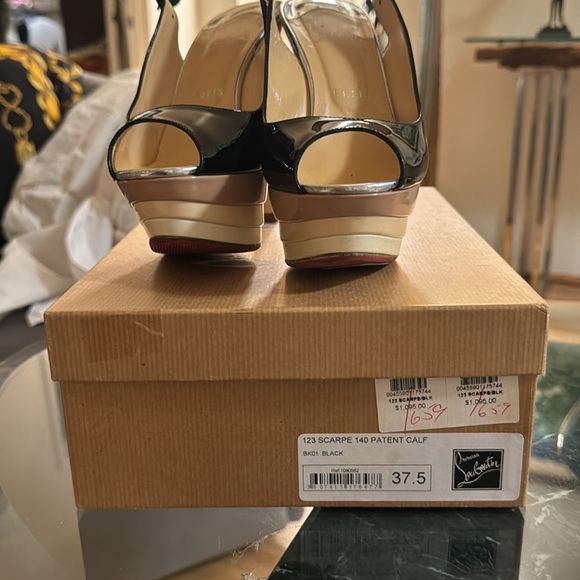 Christian Louboutin Palais Royal 140 Python Platform Heels Pumps - Picture 6 of 6